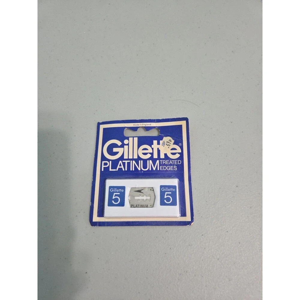 Gillette Platinum Plus Vintage Razor Blades 5 Count New Old Stock